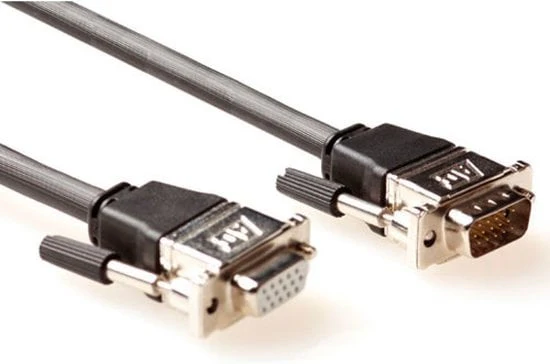 VGA verloopkabel m/f 3m Zwart
